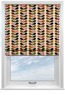 Orla Kiely Multi Stem, Pink & Red - Twist&Fit Roman Blind